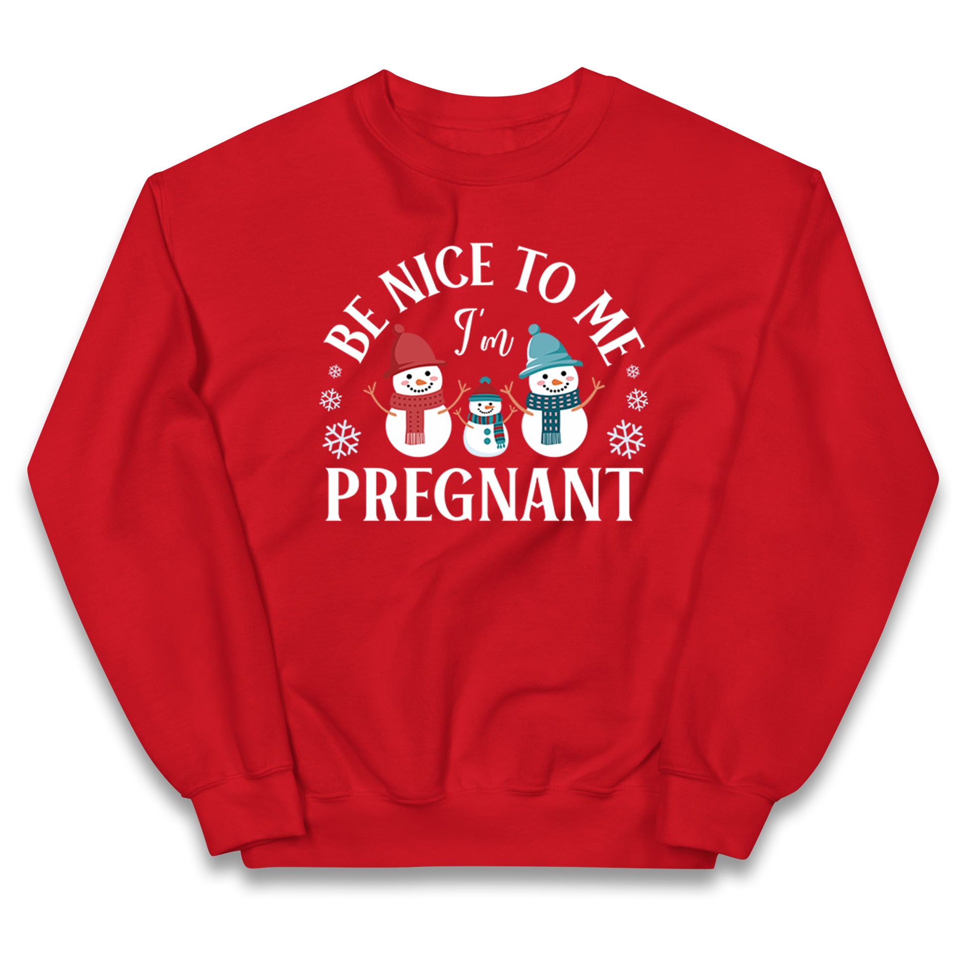 Pregnant At Christmas Kids Jumper