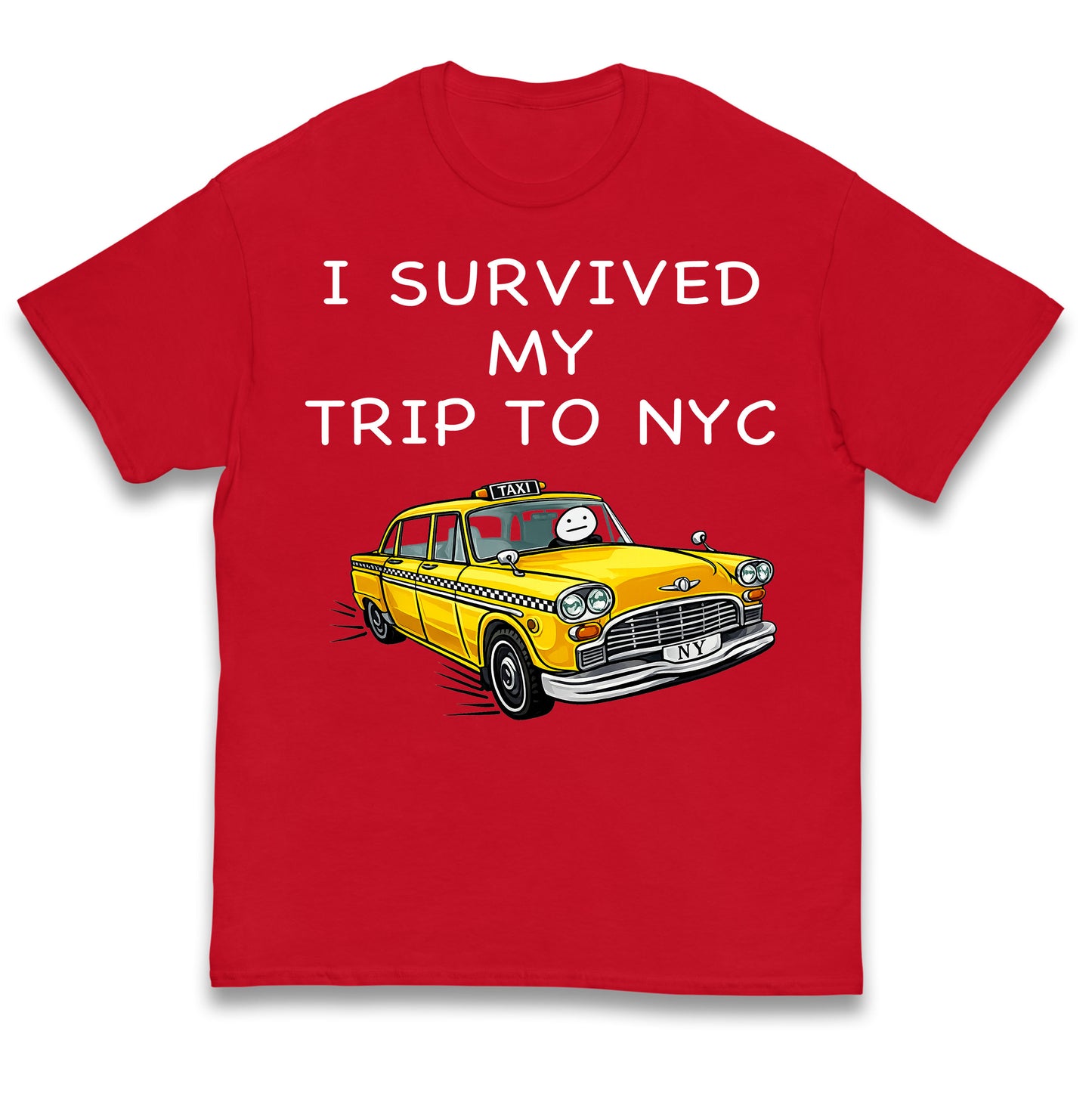 I Survived My Trip To NYC Yellow Taxi Kids T Shirt