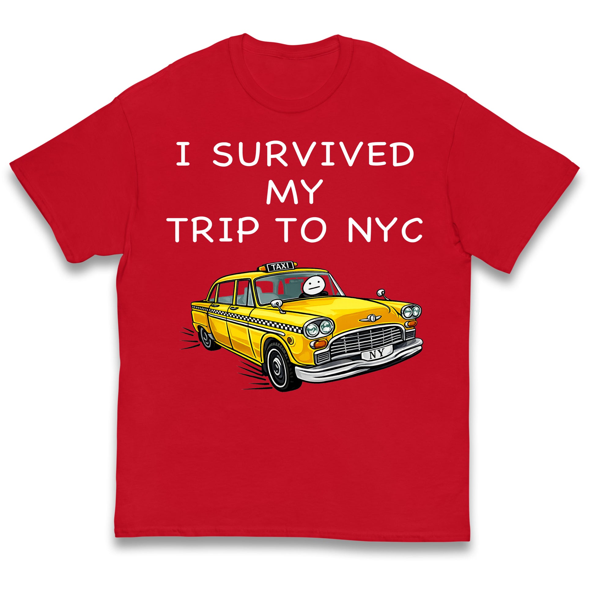I Survived My Trip To NYC Yellow Taxi Kids T Shirt