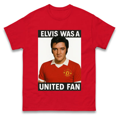 Elvis Presley Mnchester United T Shirt