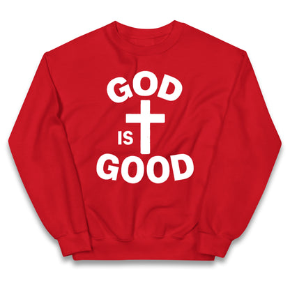 God Is Good Kids Jumper