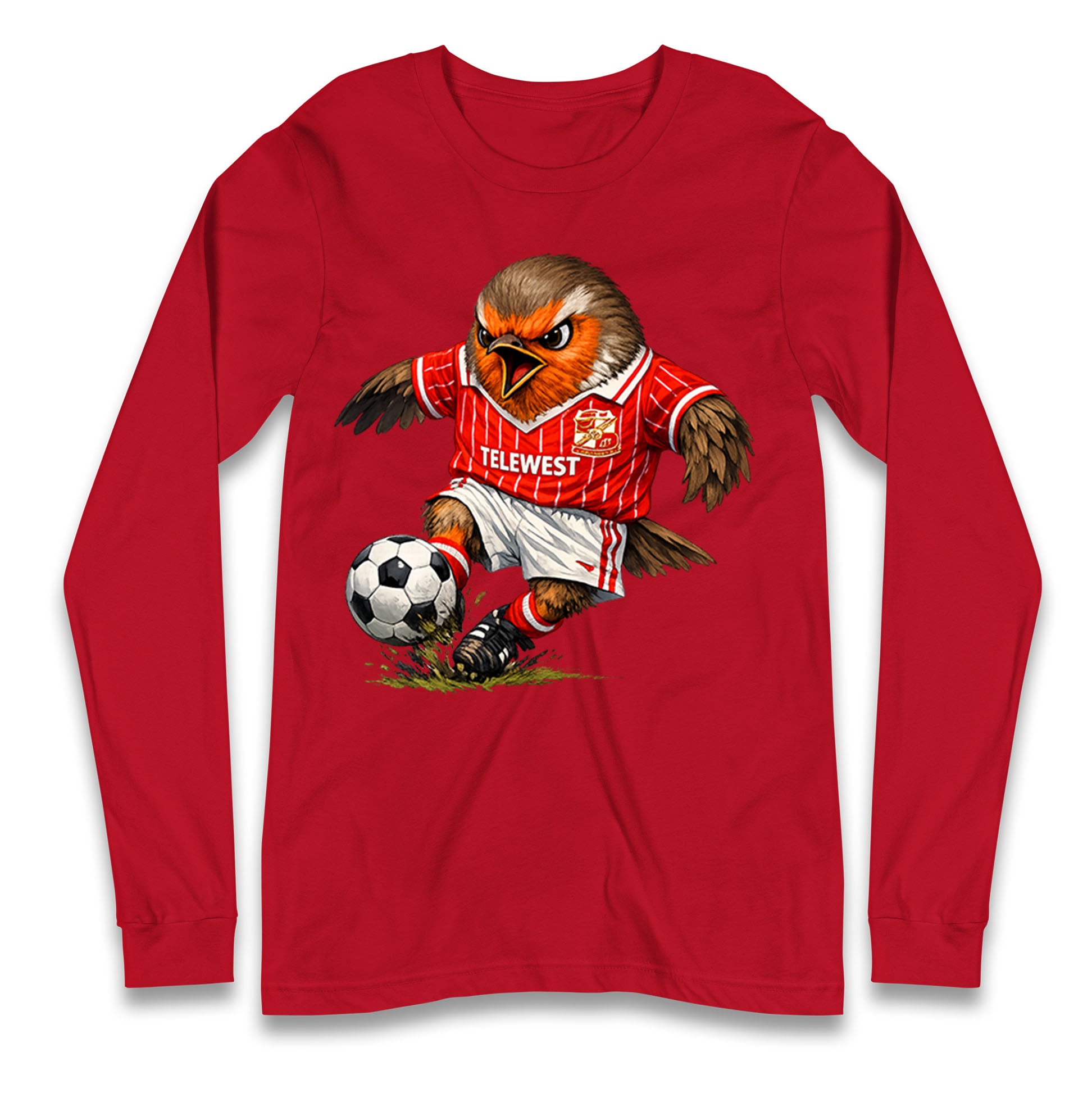 Classic Swindon Town Football Longsleeve T Shirt