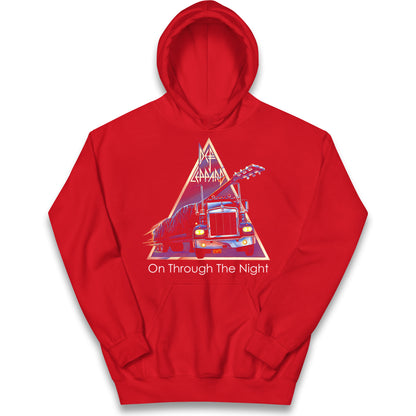 Leppard On Through The Night Kids Hoodie