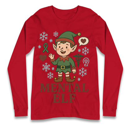Mental Health Christmas Longsleeve T Shirt 