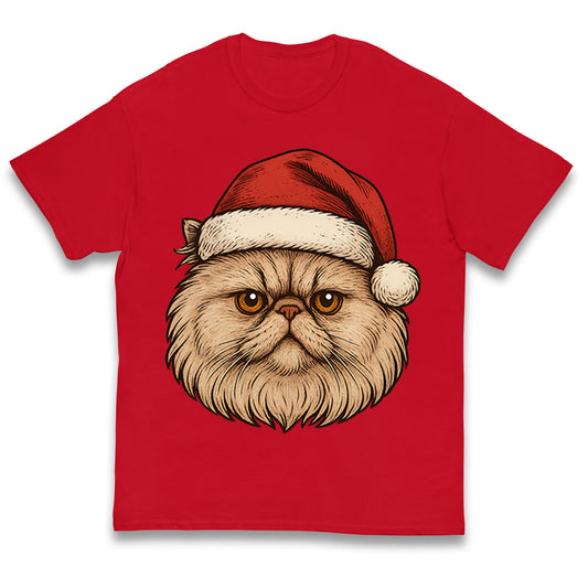 Persian Cat Christmas Kids T Shirt