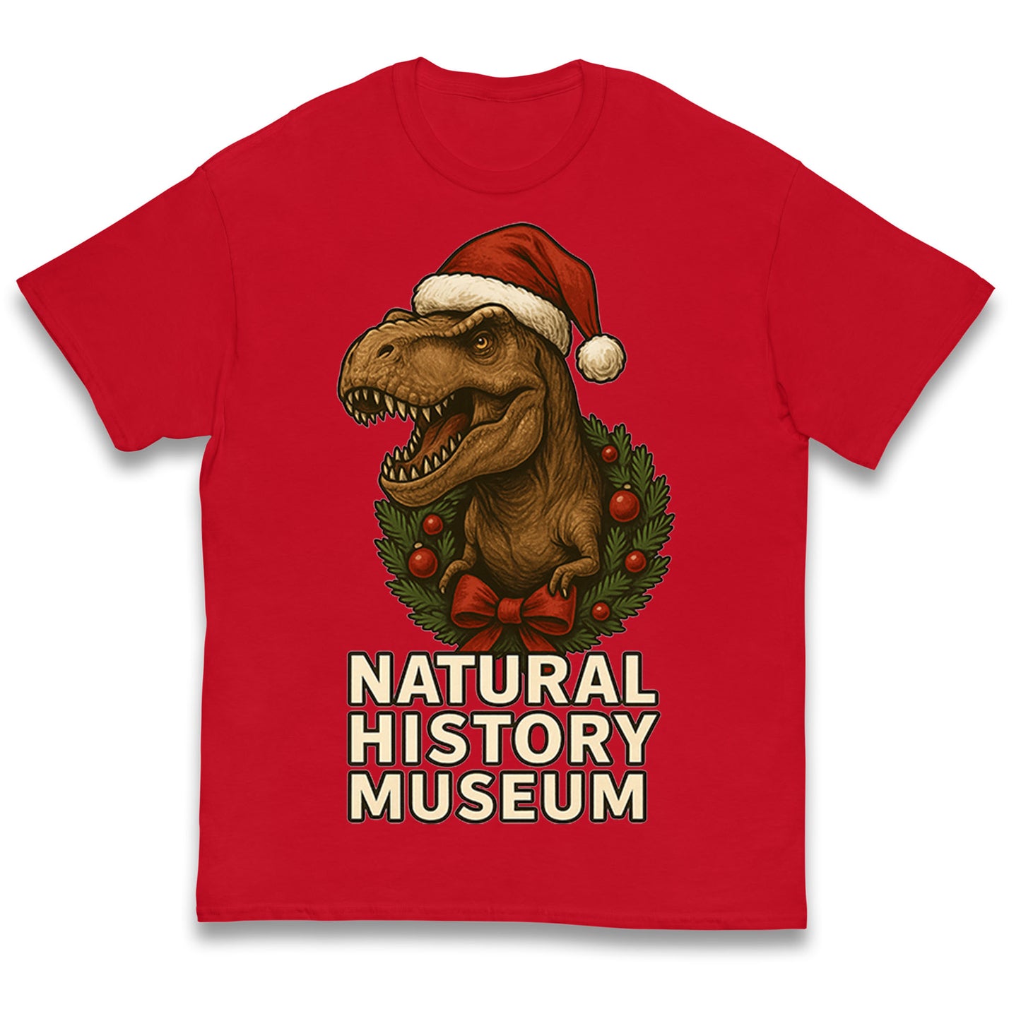 Natural History Museum Christmas Kids T Shirt