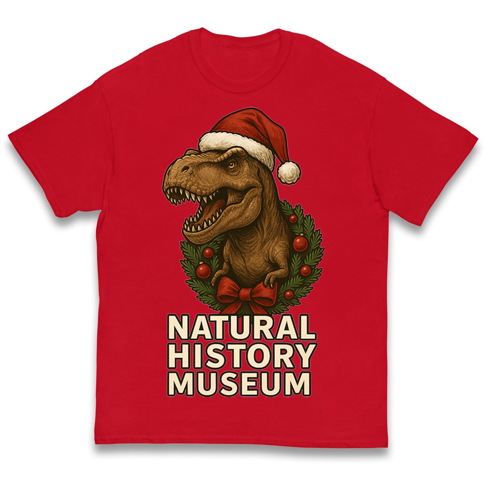 Natural History Museum Christmas Kids T Shirt
