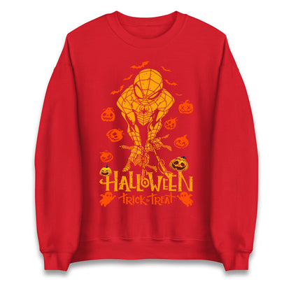 Spiderman Trick Or Treat Halloween Sweatshirt
