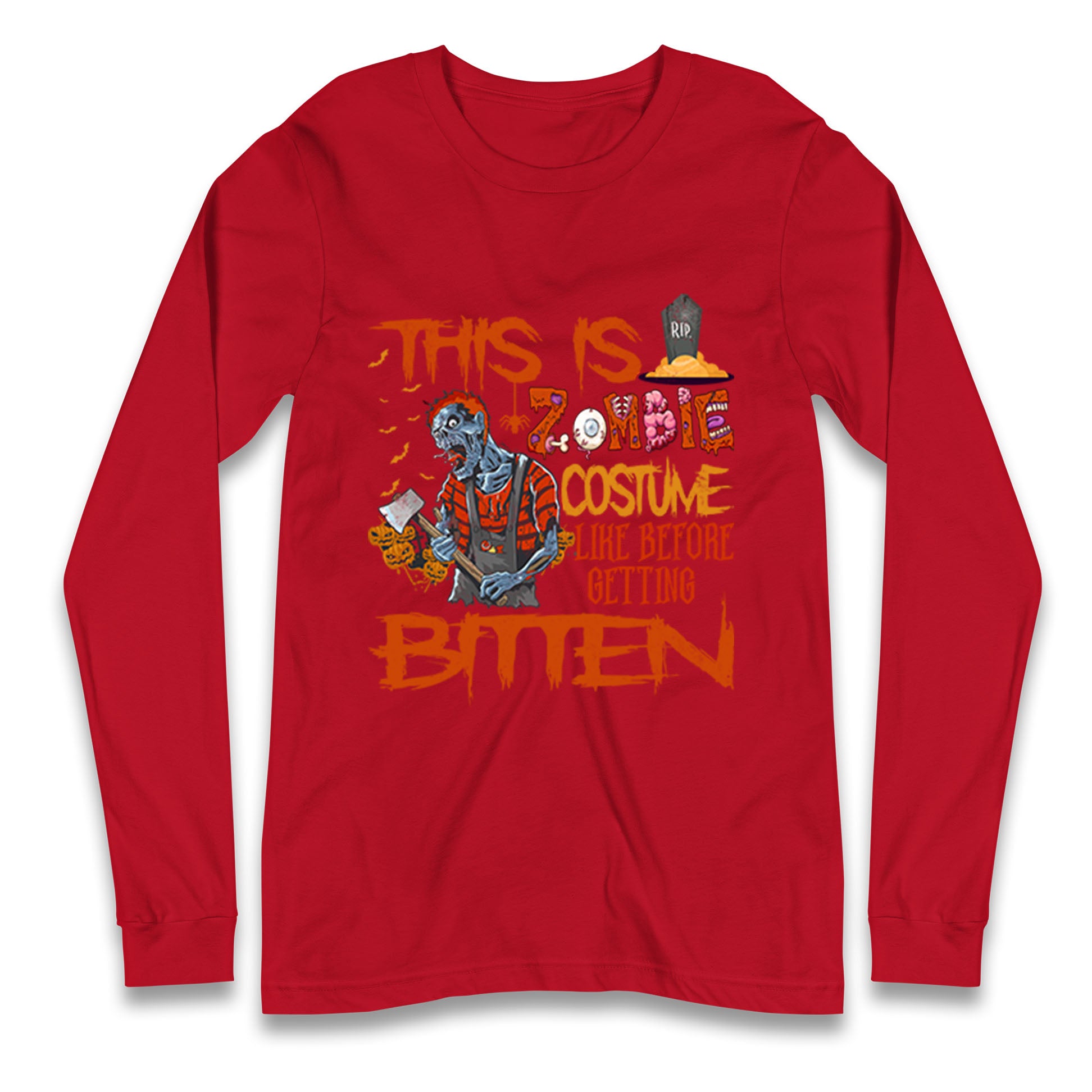 Zombie Costume Halloween T Shirt
