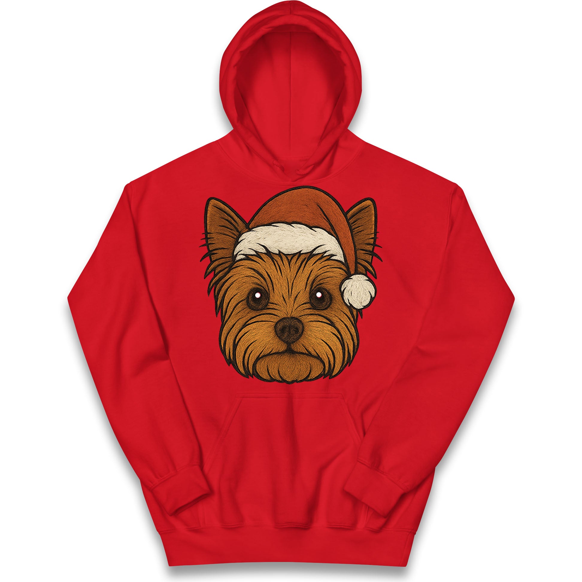 Yorkshire Terrier Christmas Kids Hoodie