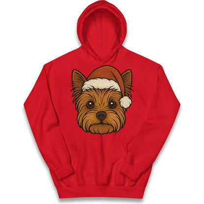 Yorkshire Terrier Christmas Kids Hoodie