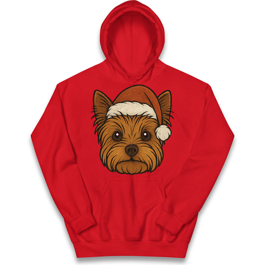 Yorkshire Terrier Christmas Kids Hoodie