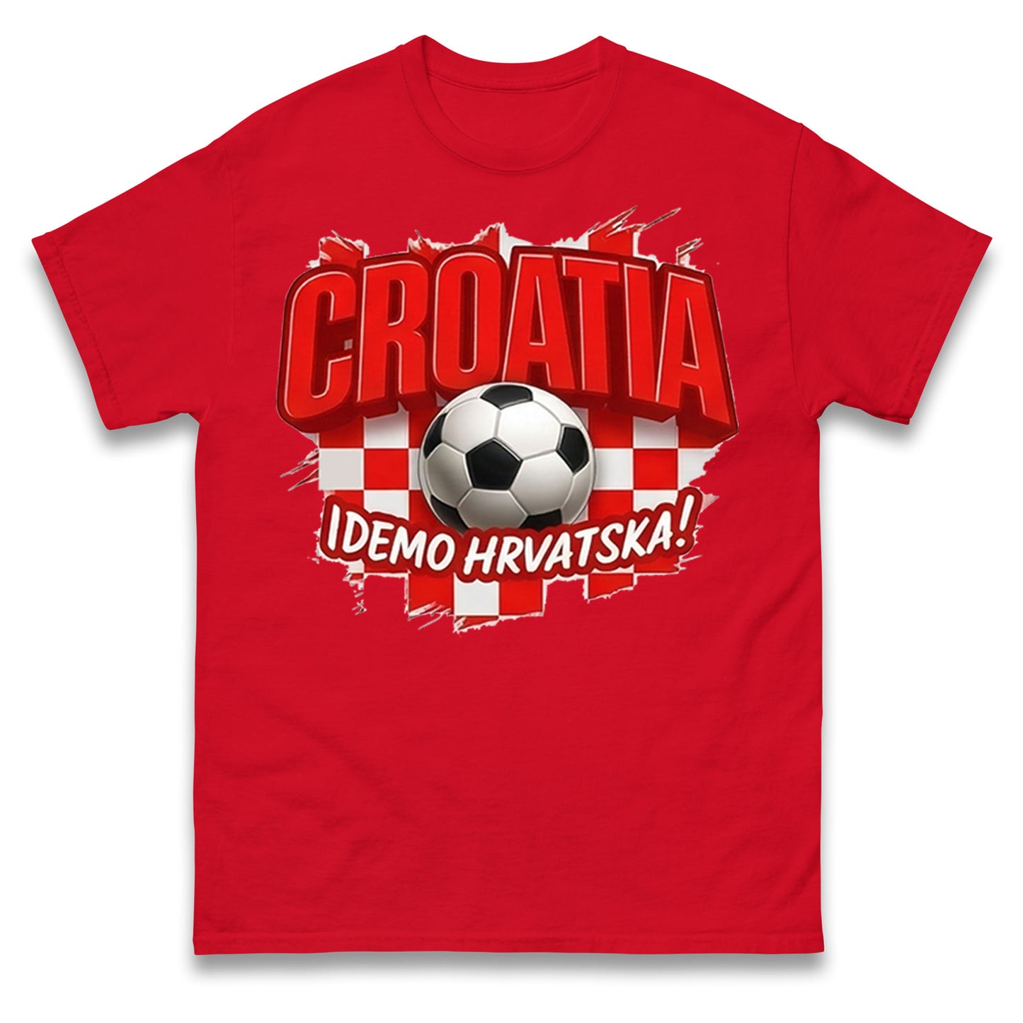 Croatia Retro World Cup T Shirt