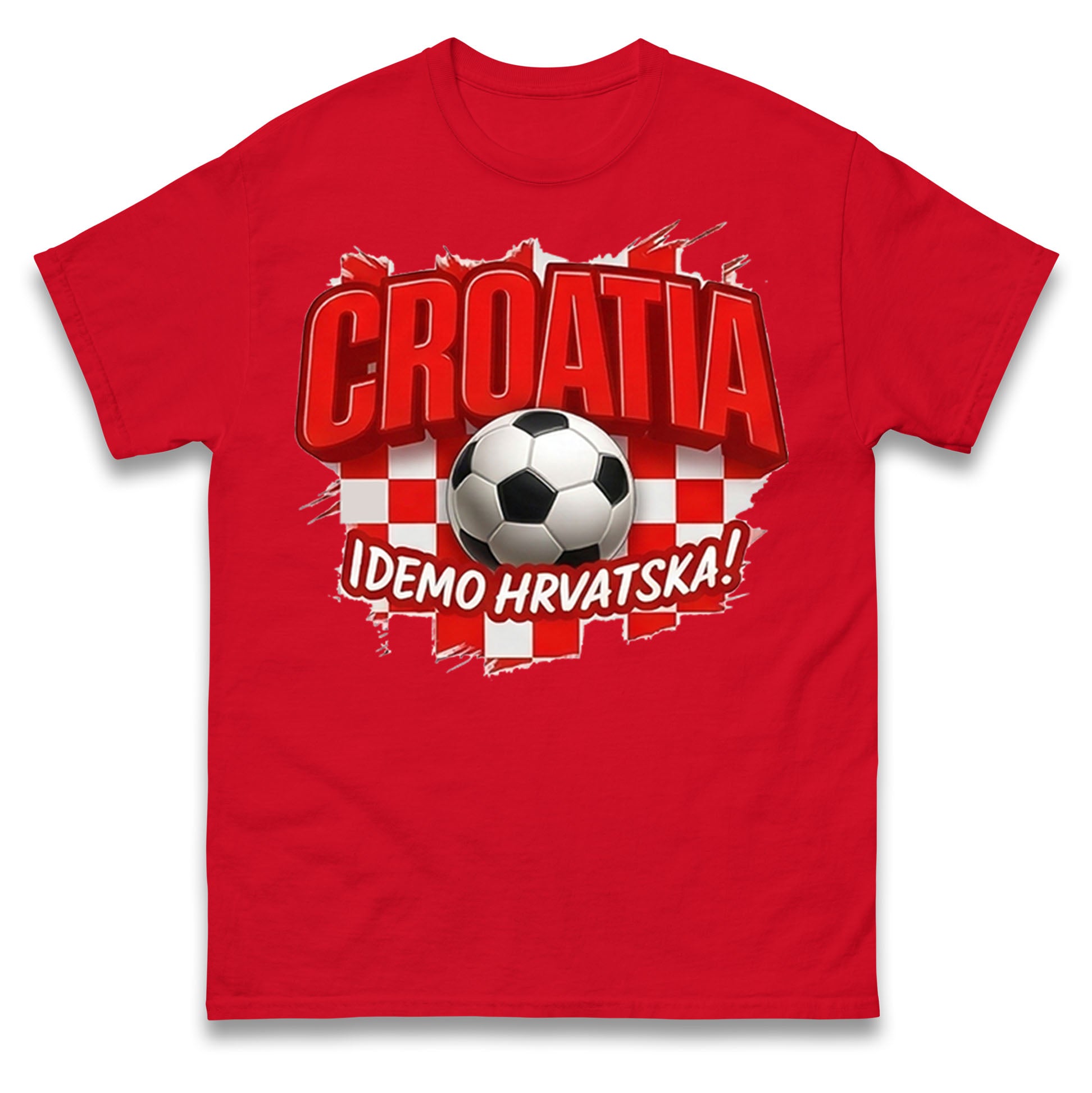 Croatia Retro World Cup T Shirt
