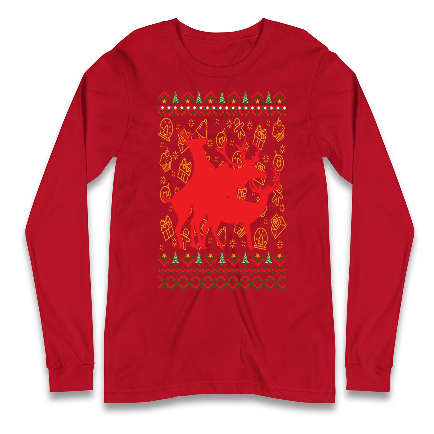 Reindeer Making Fun Christmas T Shirt
