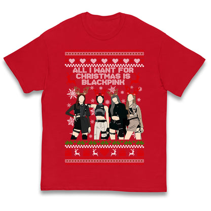 BlackPink Christmas Kids T Shirt