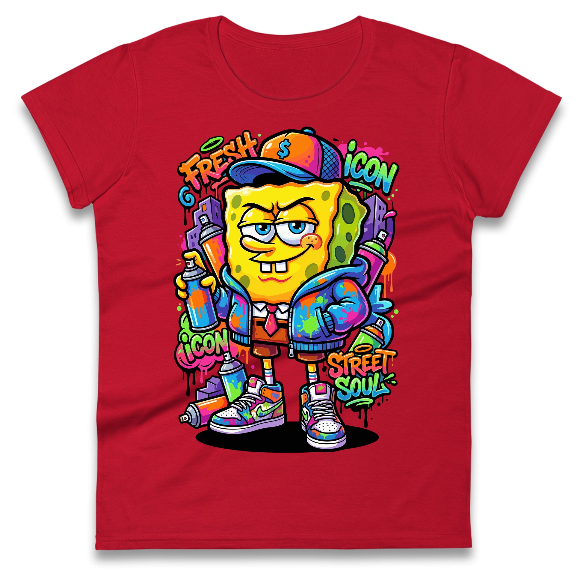 Sponge Bob Square Pants Ladies T Shirt