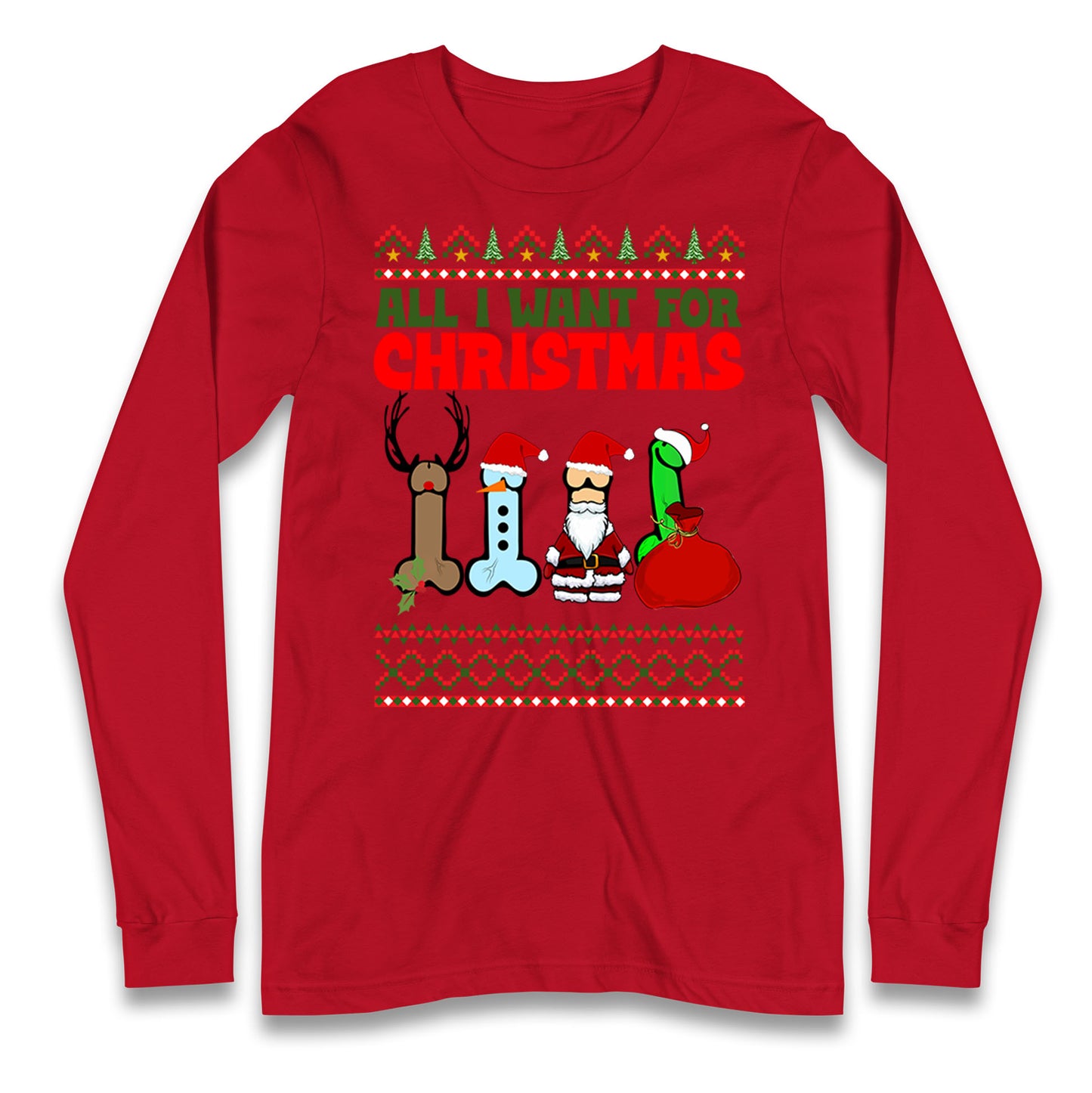 All I Want For Christmas Funny Adults Joke T Shirt