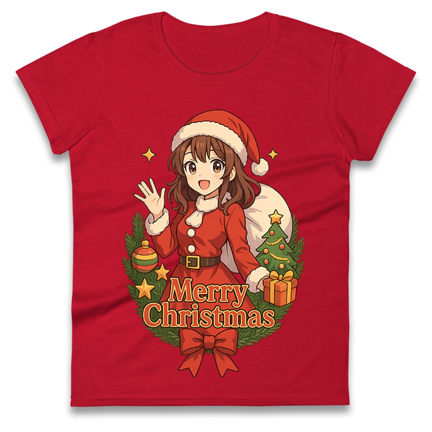 Anime Christmas Ladies Shirt