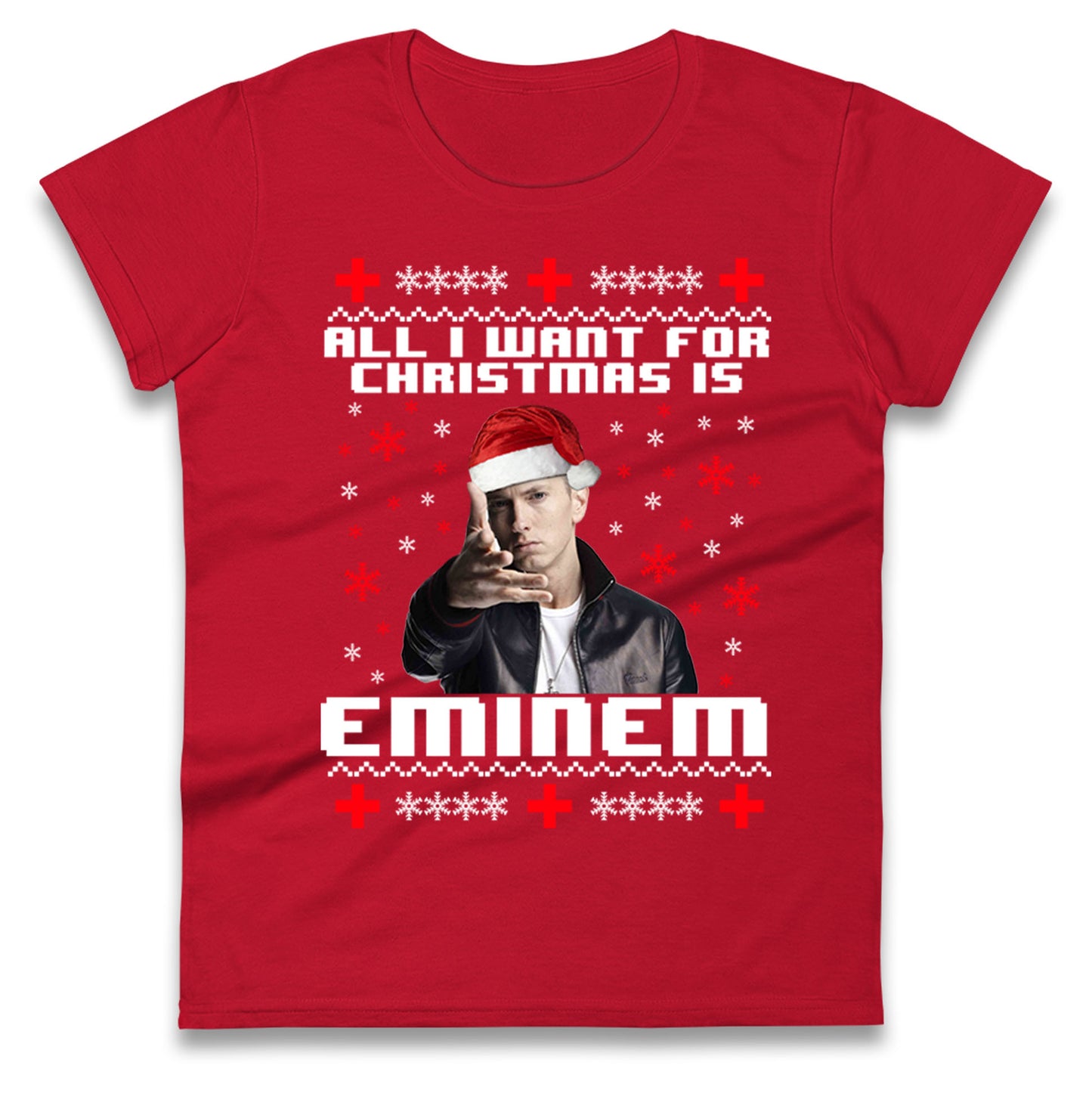 eminem christmas womens top