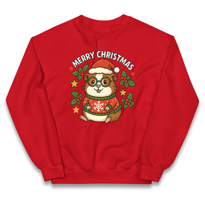Guinea Pig Christmas Kids Jumper