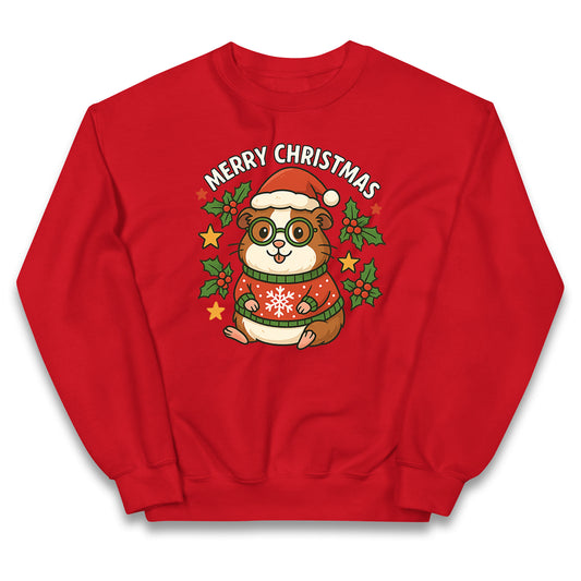 Guinea Pig Christmas Kids Jumper