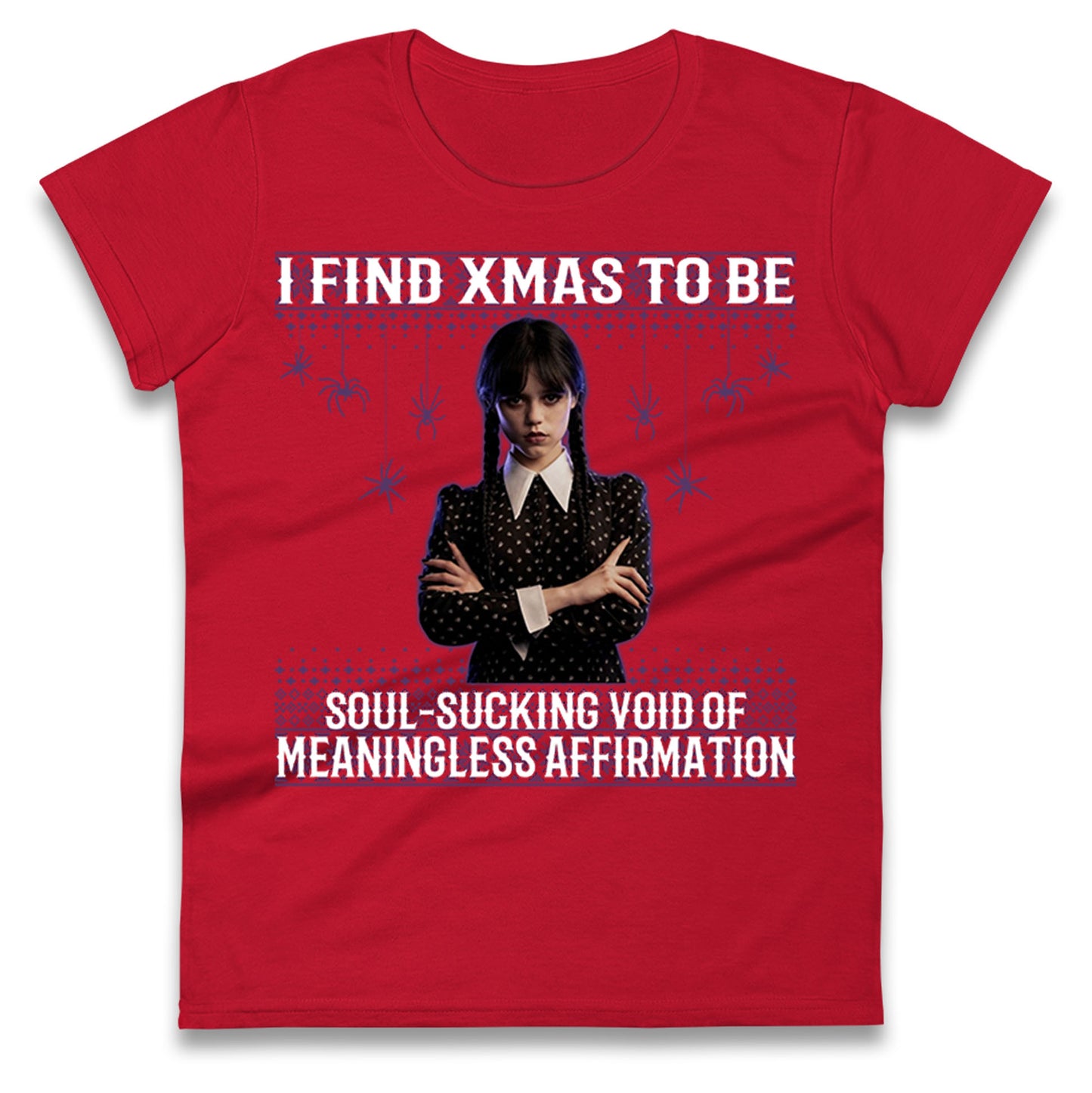 Wednesday Christmas Ladies T Shirt