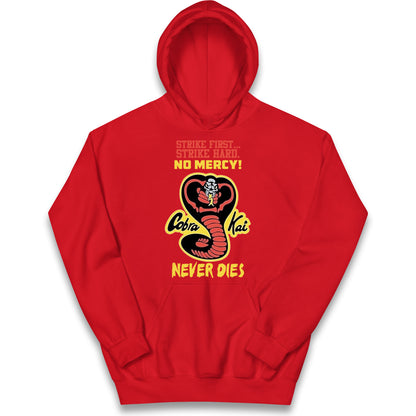 Cobra Kai Never dies Kids Hoodie