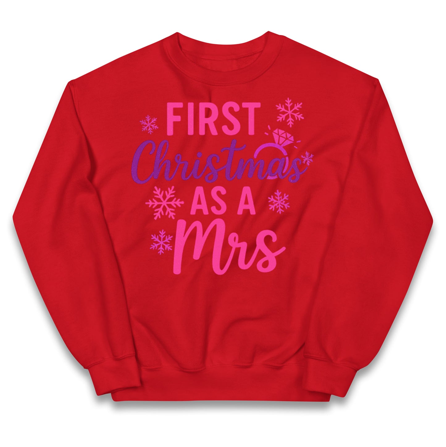 First Christmas As A Mrs Kids Jumper