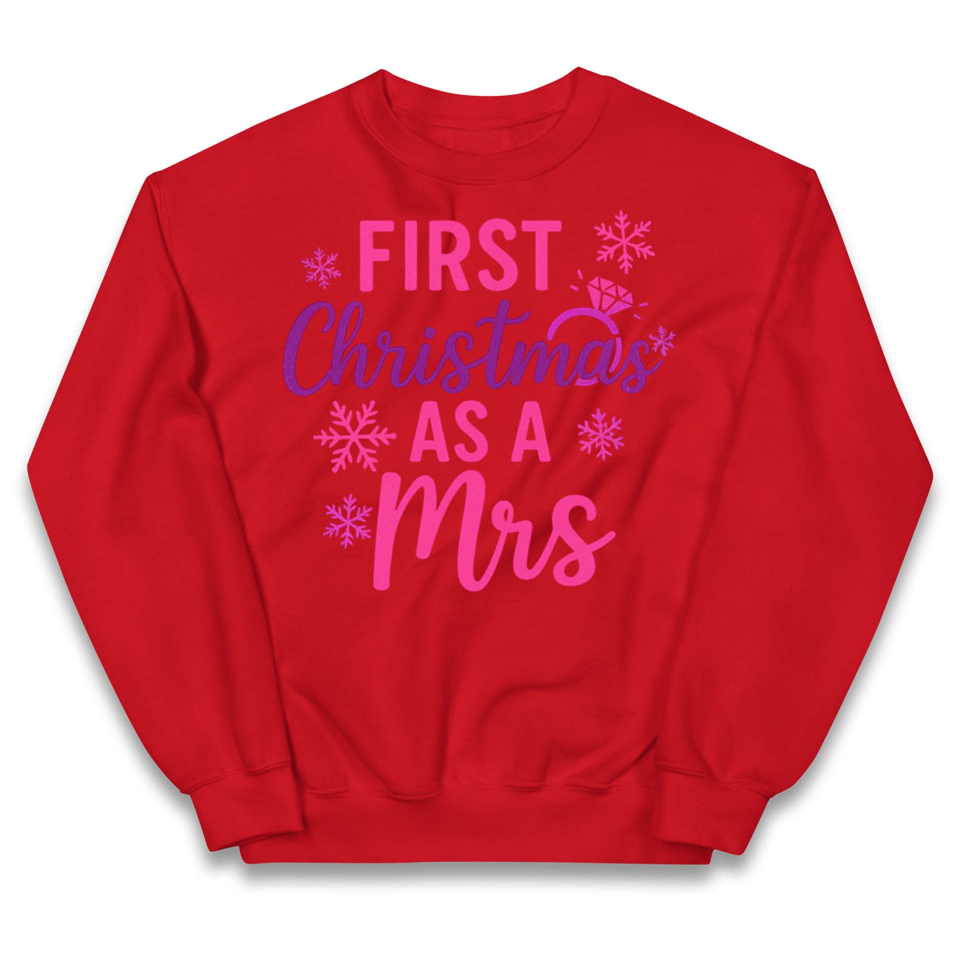 First Christmas As A Mrs Kids Jumper