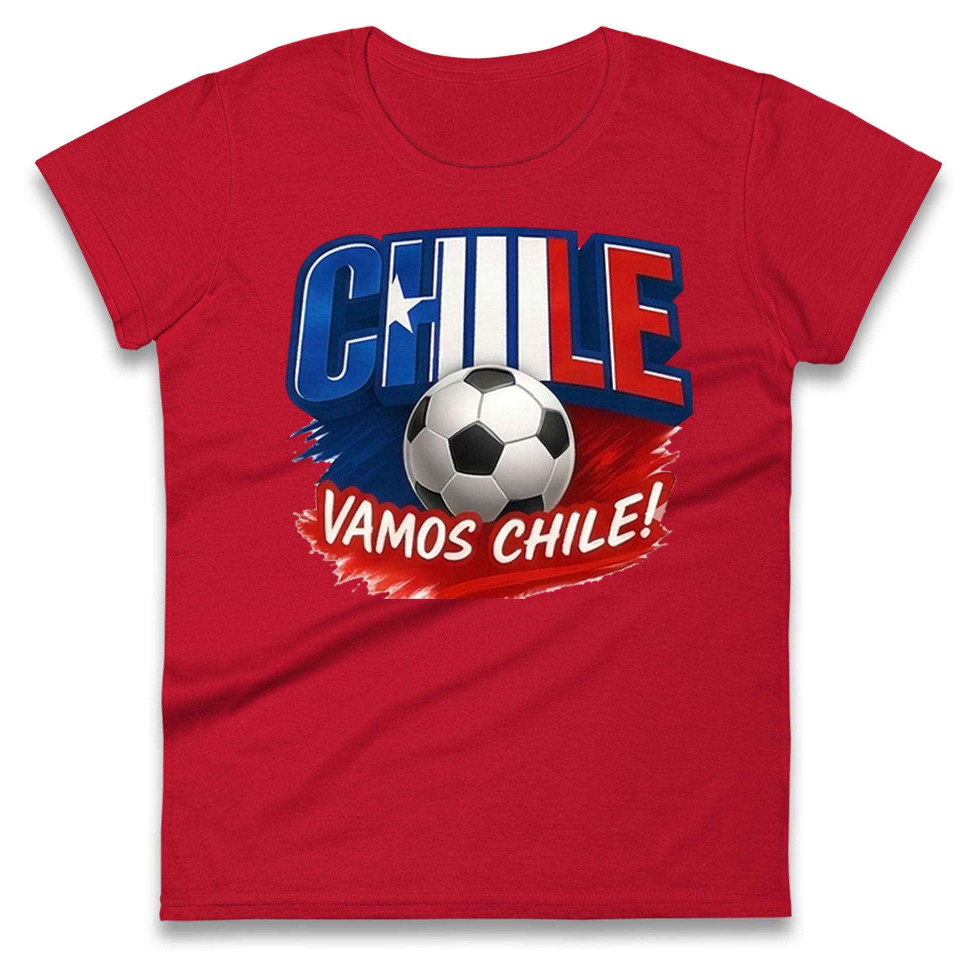 Chile Retro World Cup Ladies T Shirt 