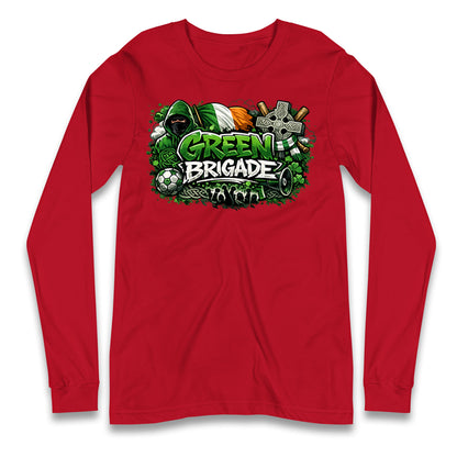 Celtic Green Brigade Football Longsleeve T Shirt 