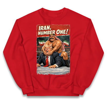 Donald Trump Iron Sheik Iran Wrestling Kids Jumper