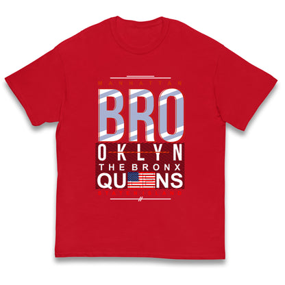 Brooklyn New York State Kids T Shirt