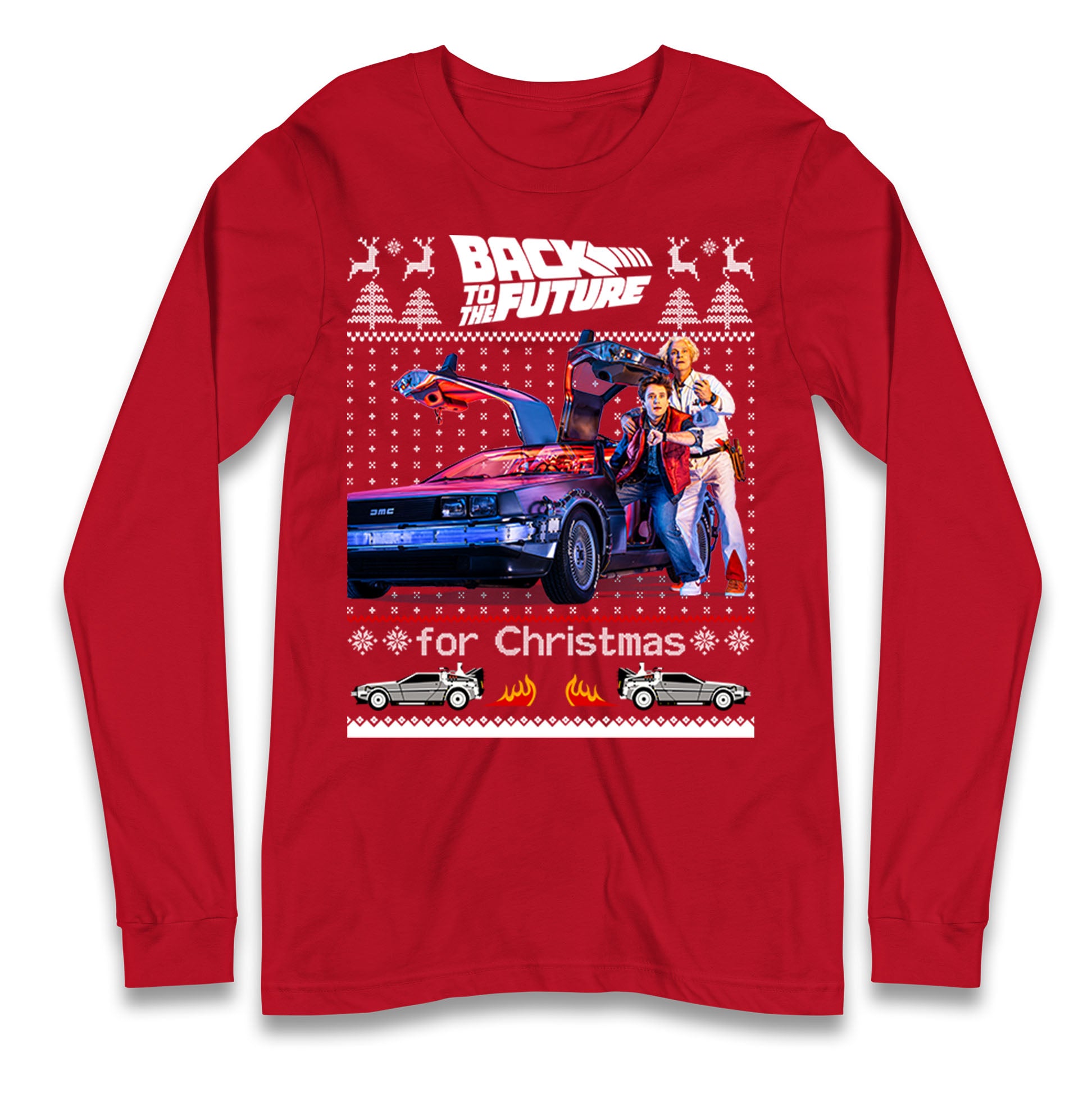 Back To The Future Christmas Longsleeve T Shirt