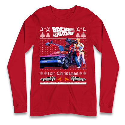 Back To The Future Christmas Longsleeve T Shirt