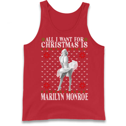 marilyn monroe christmas tank top