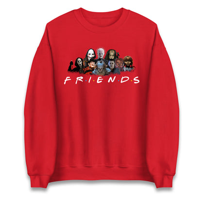 Horror Characters Friends Halloween Unisex Sweatshirt
