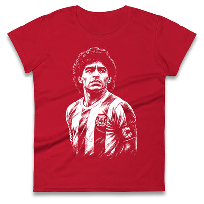Maradona Argentina Ladies T Shirt