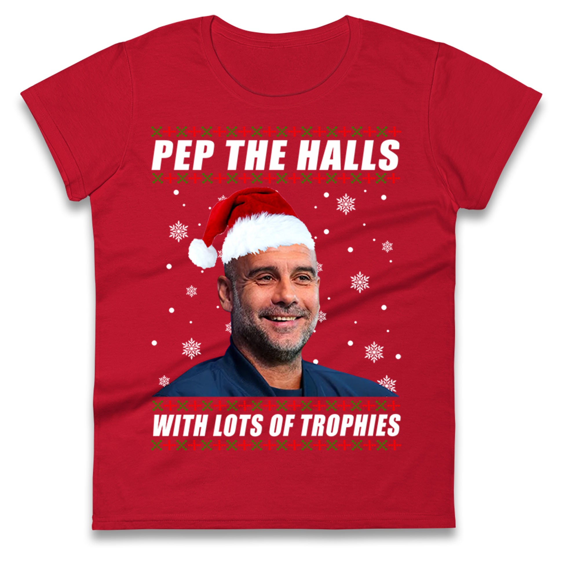 Pep Guardiola Christmas Ladies T Shirt