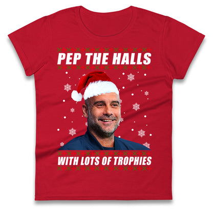Pep Guardiola Christmas Ladies T Shirt