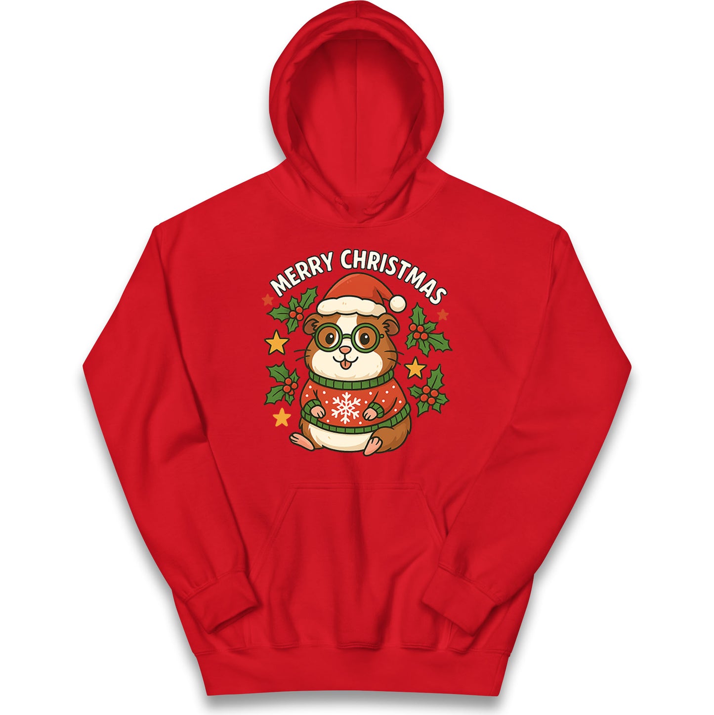 Guinea Pig Christmas Kids Hoodie