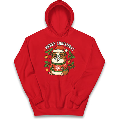 Guinea Pig Christmas Kids Hoodie
