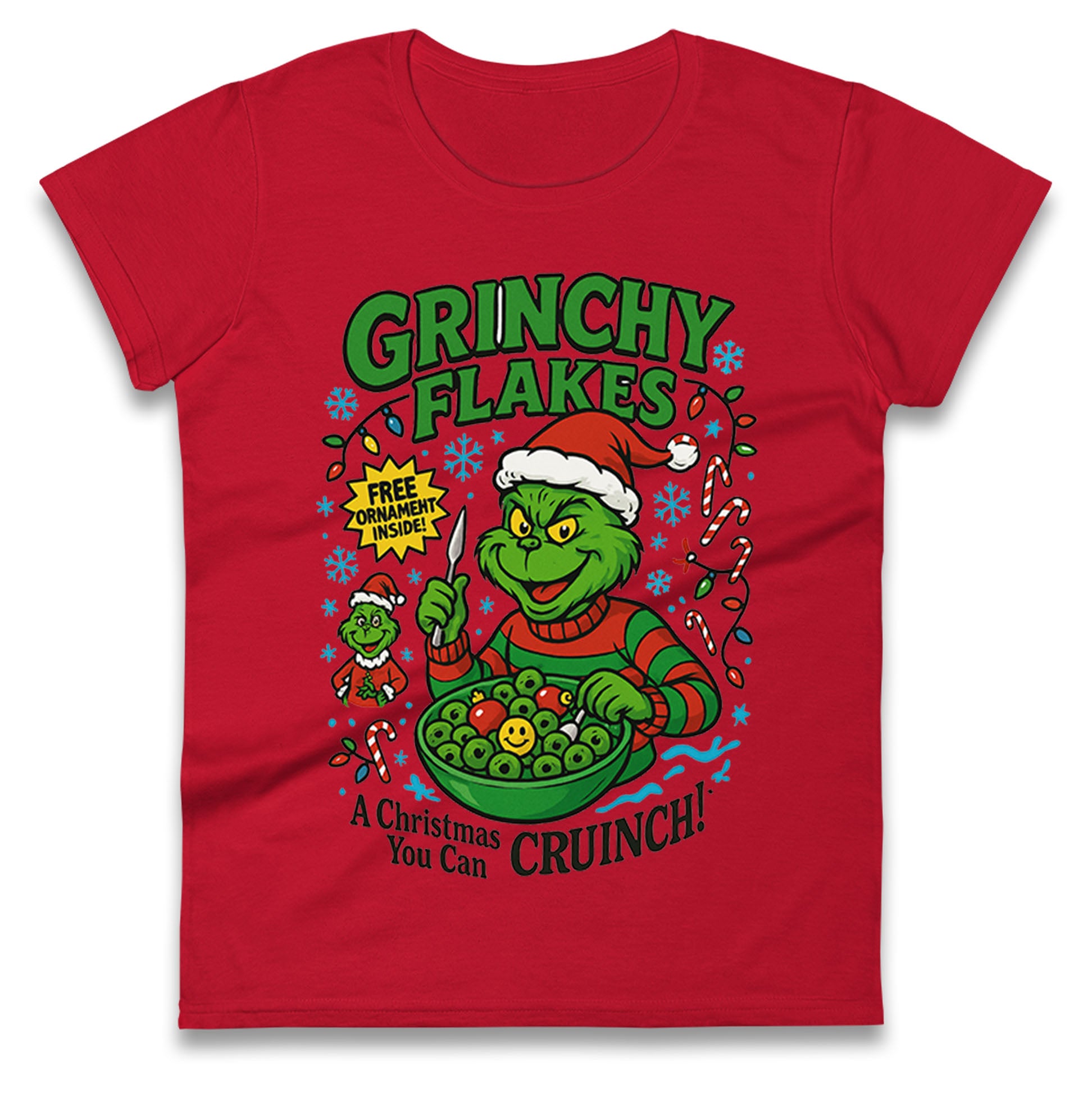 Grinch Christmas Ladies T Shirt 