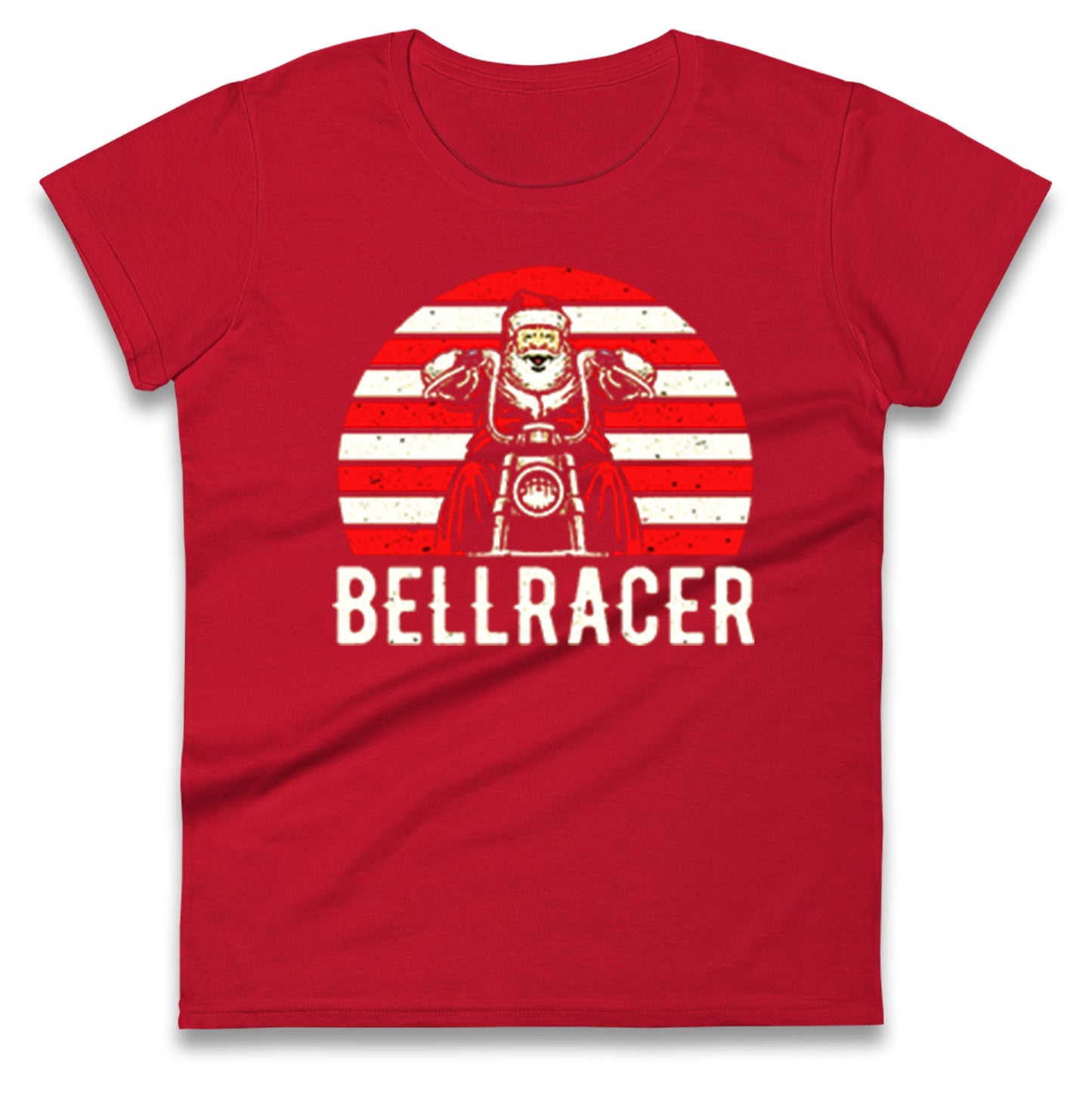 Bell Racer Christmas Womens t shirt