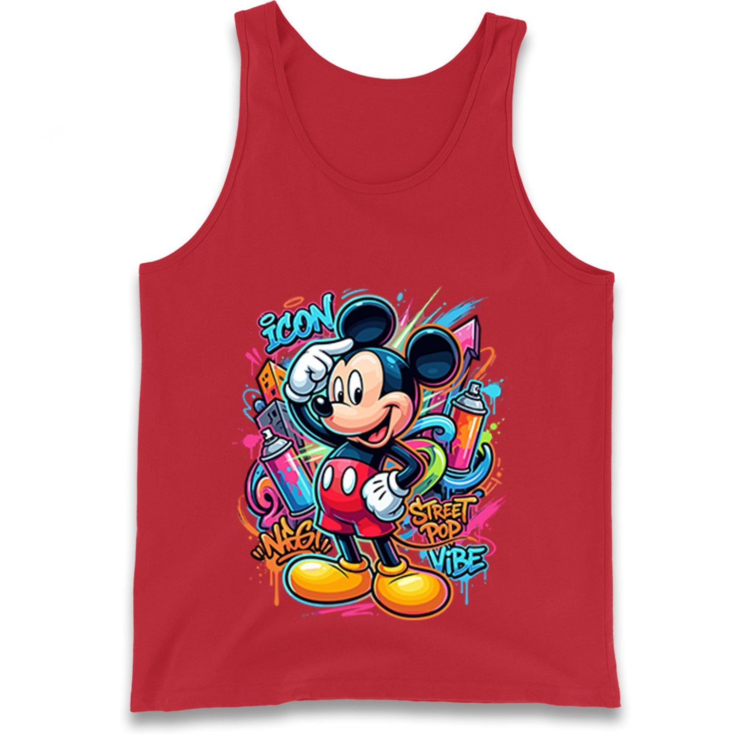 Graffiti Mickey Tank Top