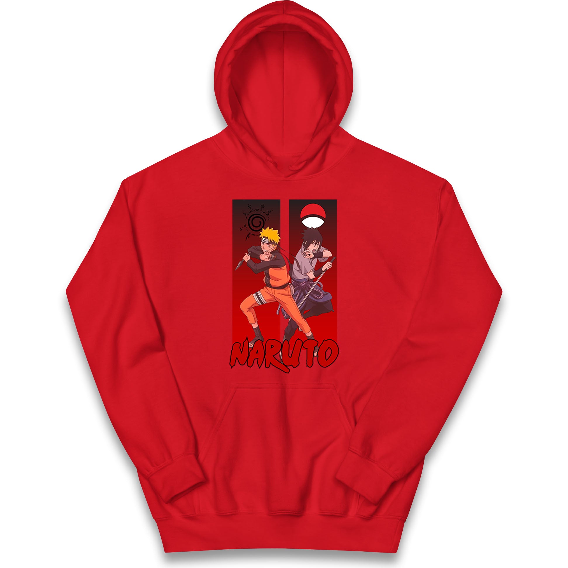 naruto eight trigrams sealing and sasuke uchiha crest hoodie