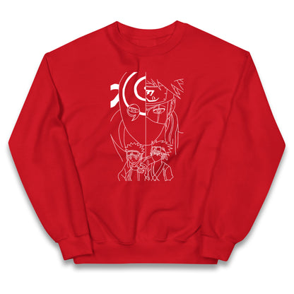 Naruto Shippuden Jumper Obito Uchiha, Kakashi Hatake, And Friends Top