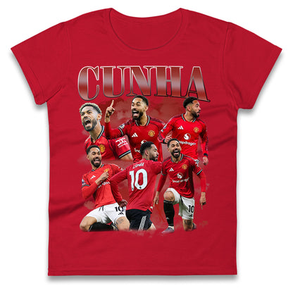 Matheus Cunha Manchester United Ladies T Shirt