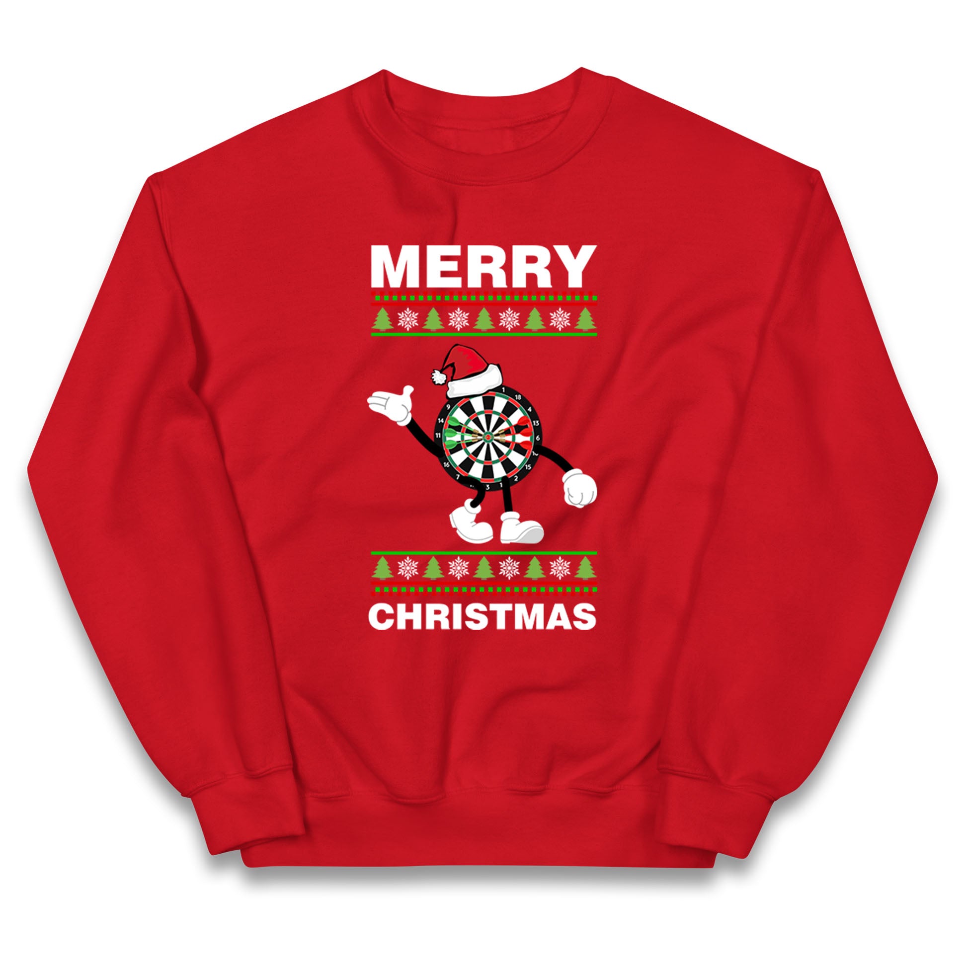 dartboard christmas santa costume jumper